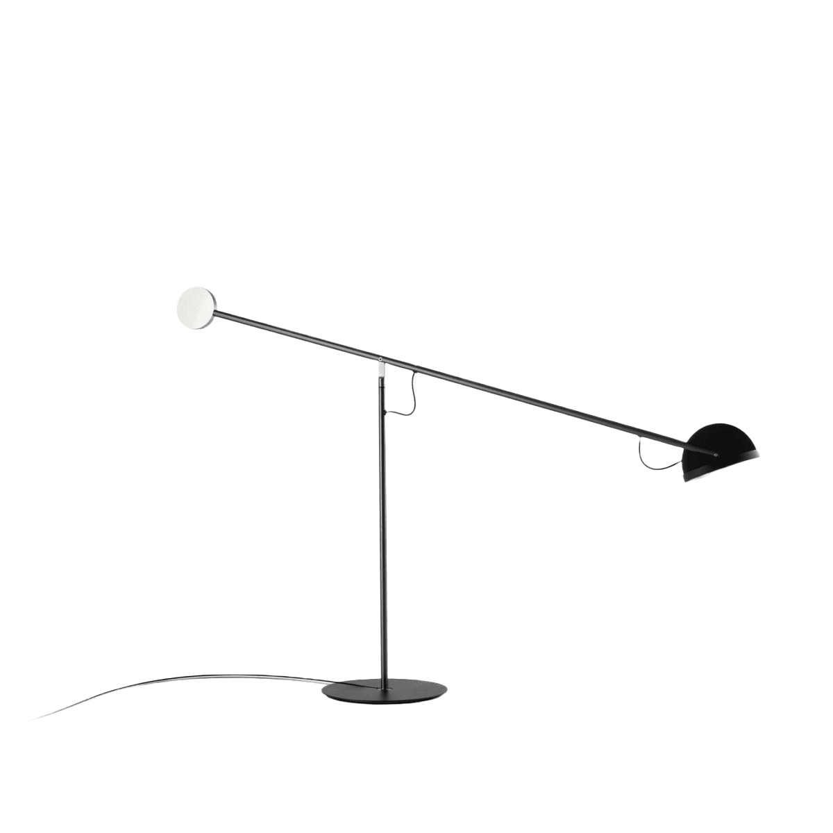 Lampa stołowa COPERNICA grafitowy ze srebrnym wykończeniem Marset Eye on Design