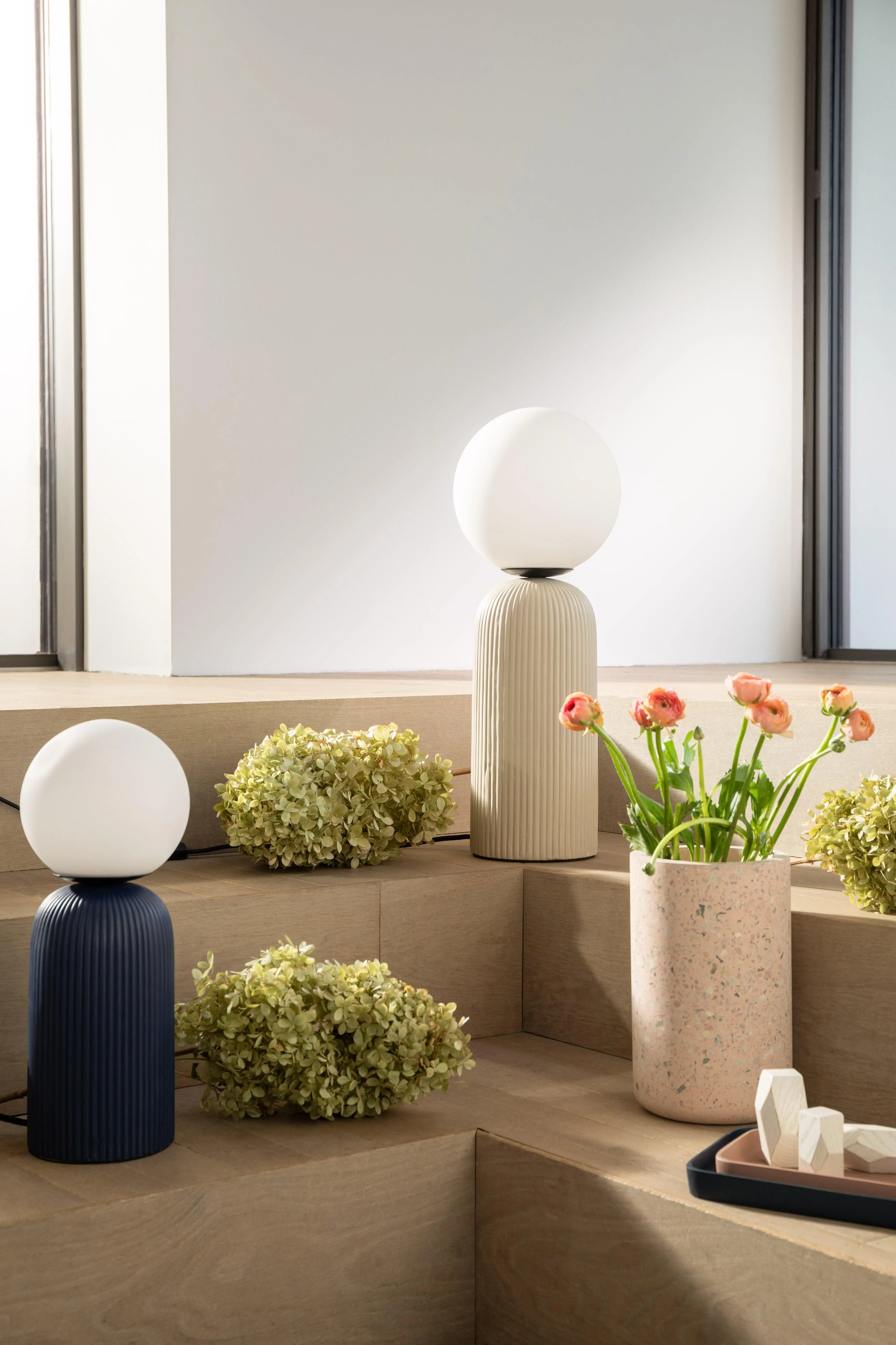 Lampa stołowa DASH beżowy – bawełna