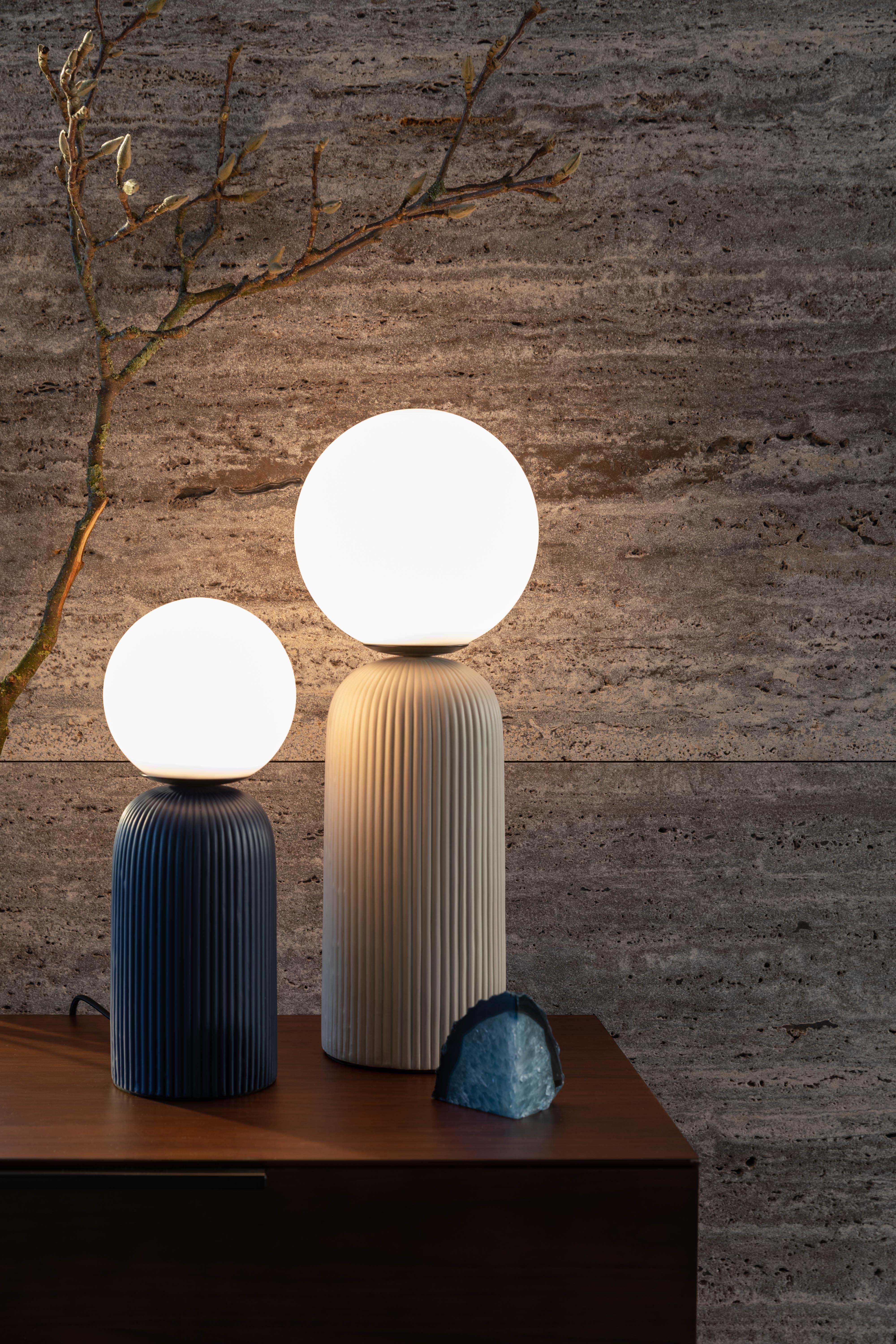 Dash Table Lamp M Brown Rice Zuiver Eye on Design