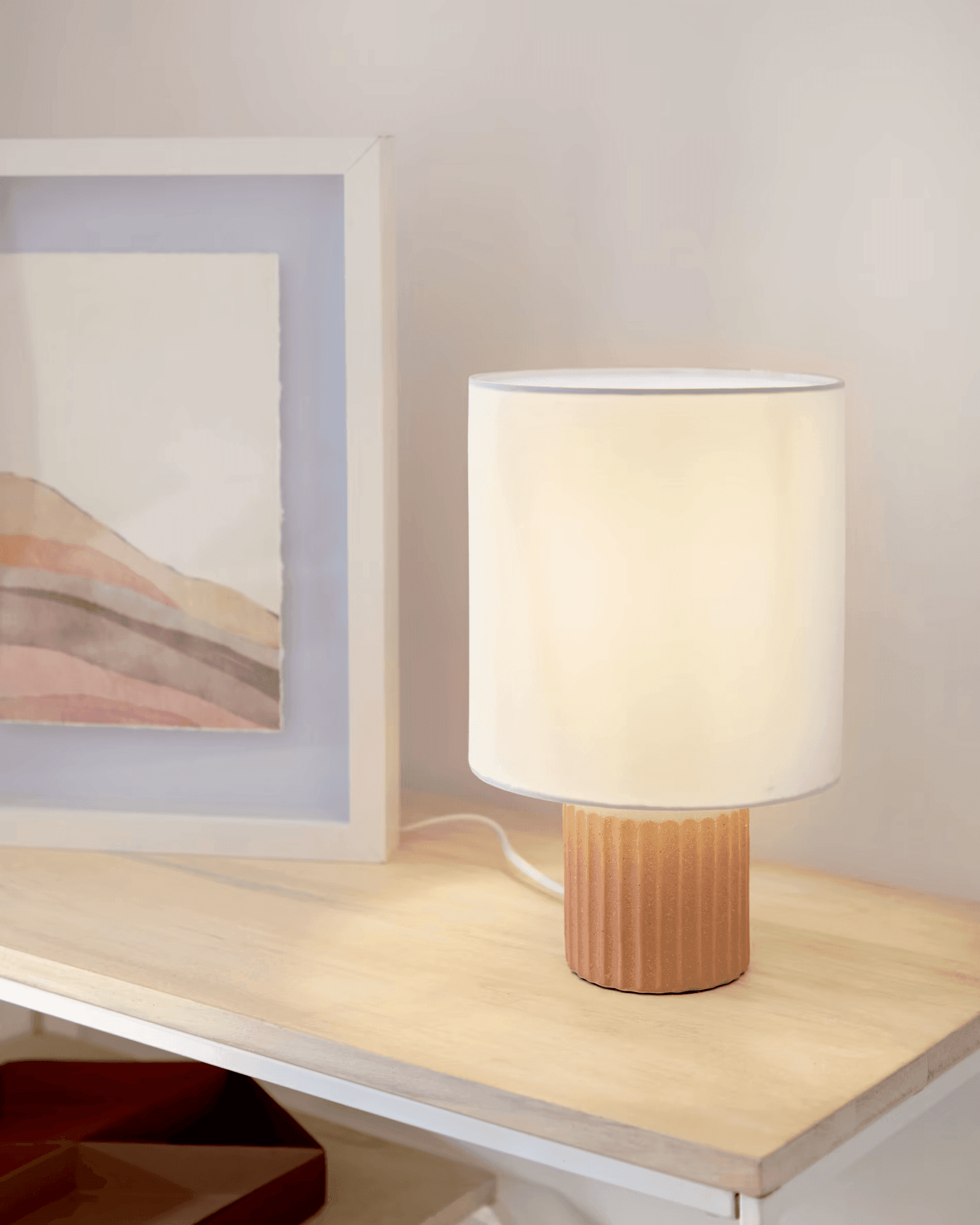 Lampa stołowa ESHE terakota – Kave Home