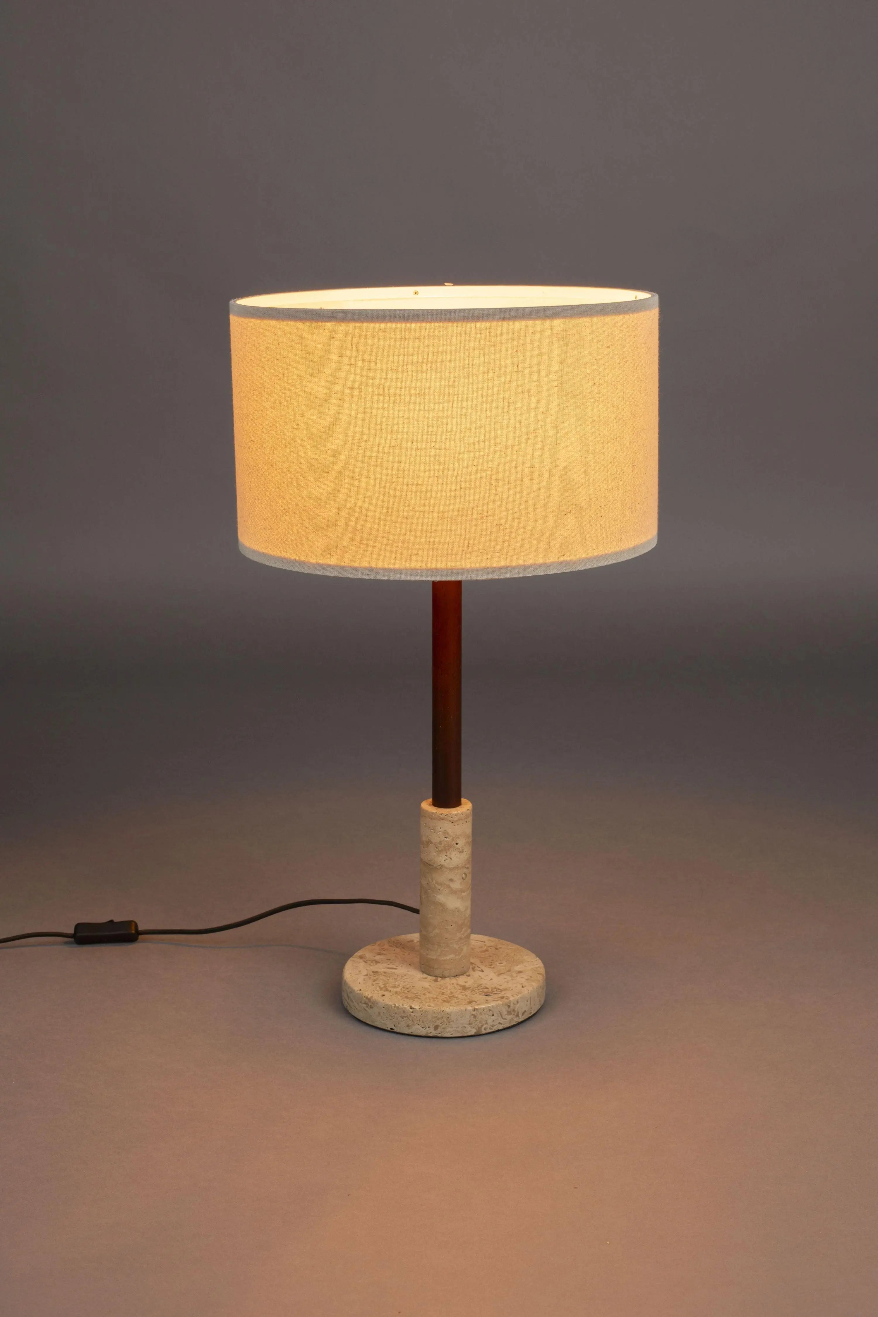 Lampa stołowa JACKON trawertyn – styl vintage