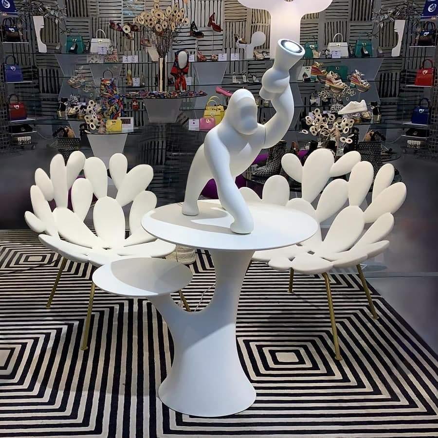 Lampa stołowa KONG niebieski Qeeboo Eye on Design