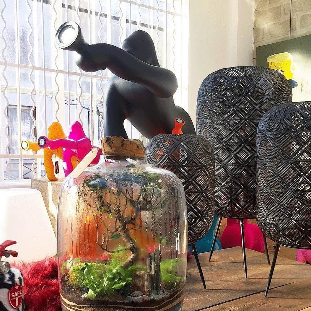 Lampa stołowa KONG pomarańczowy Qeeboo Eye on Design