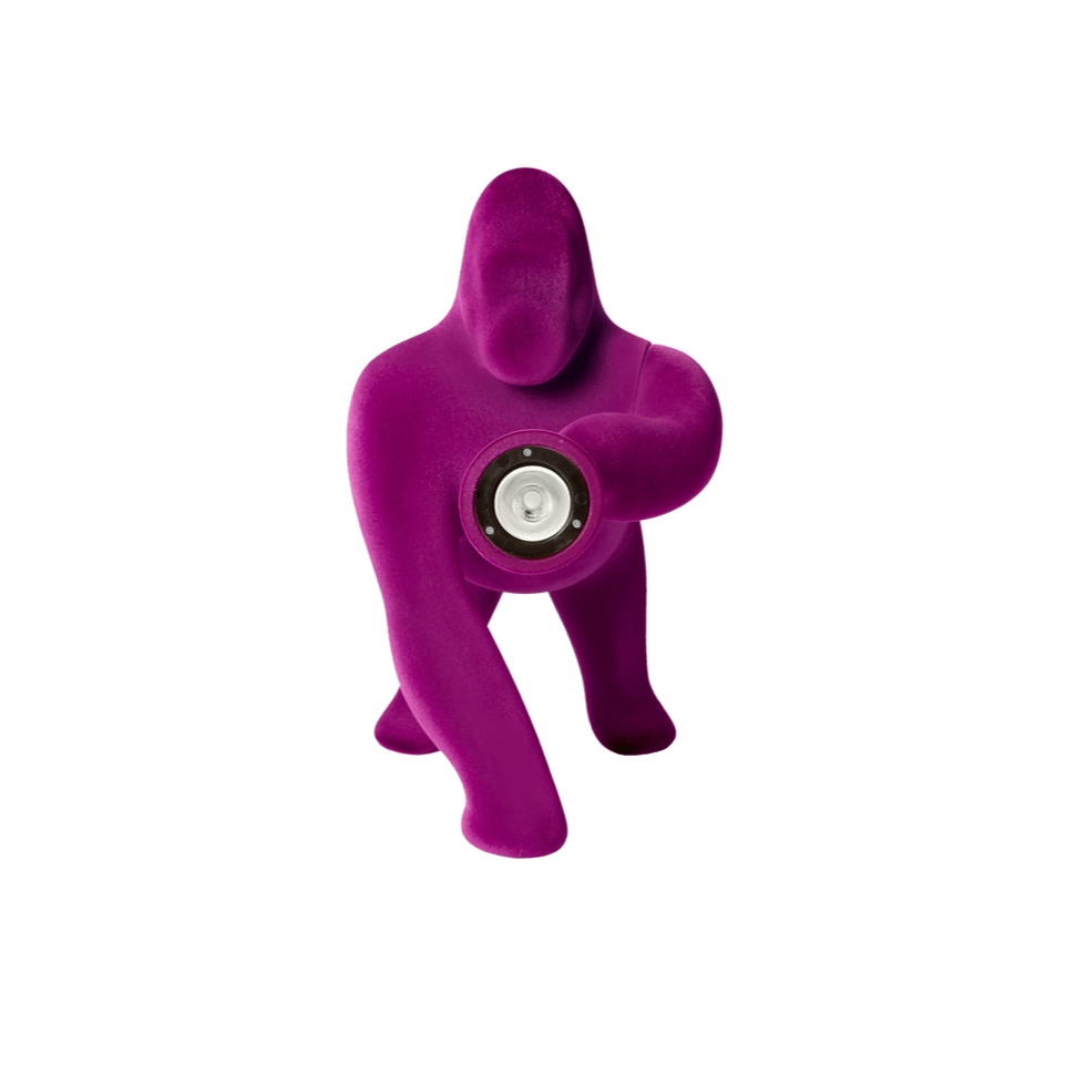 Lampa stołowa KONG VELVET fioletowy Qeeboo Eye on Design