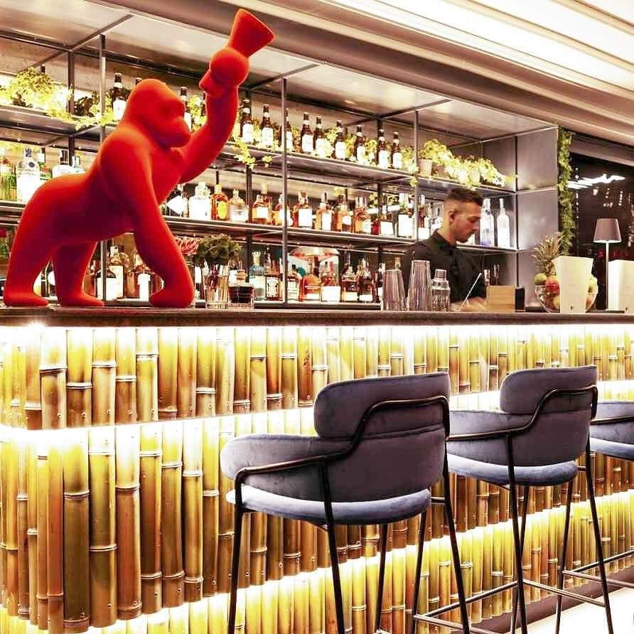 Lampa stołowa KONG VELVET turkusowy Qeeboo Eye on Design