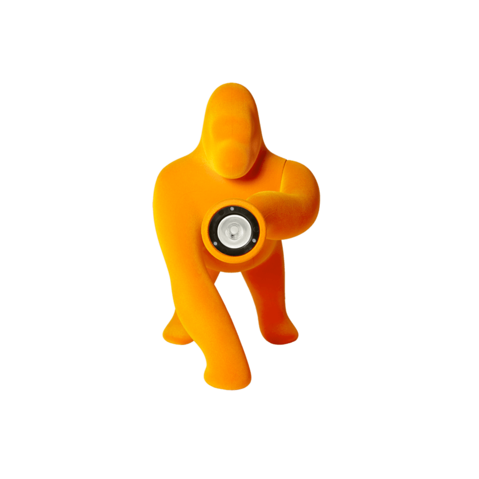 Lampa stołowa KONG VELVET żółty Qeeboo Eye on Design