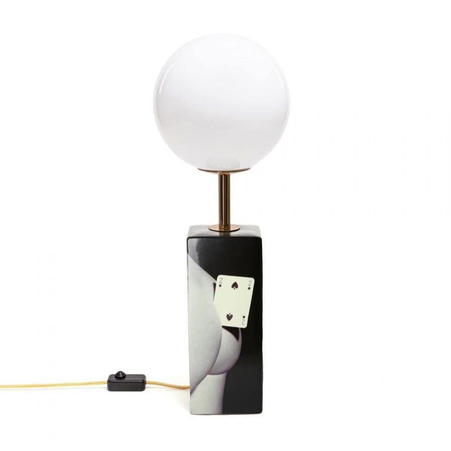 Lampa stołowa TWO OF SPADES czarny Seletti Eye on Design