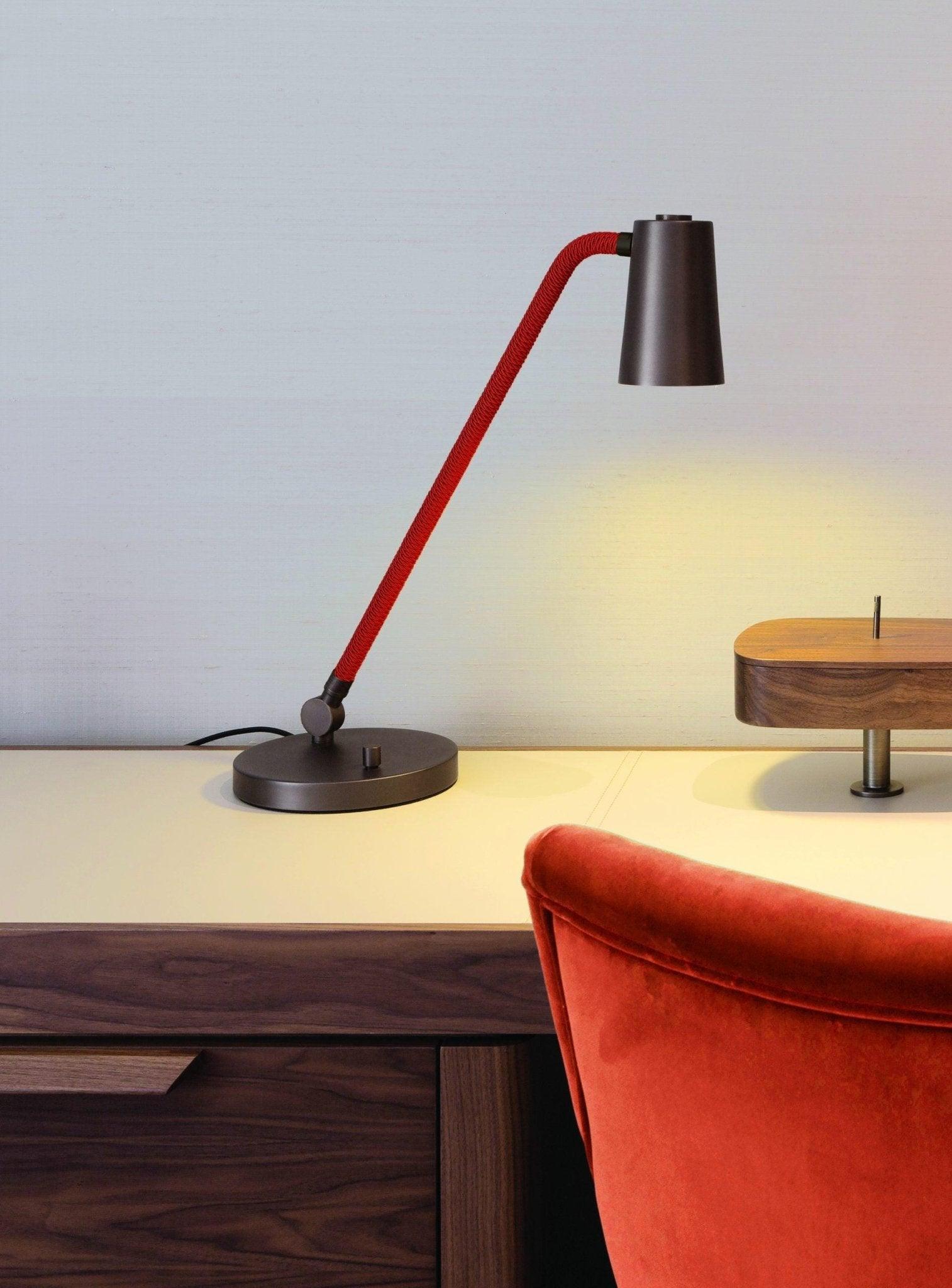 Lampa stołowa UP szczotkowany brąz Contardi Eye on Design