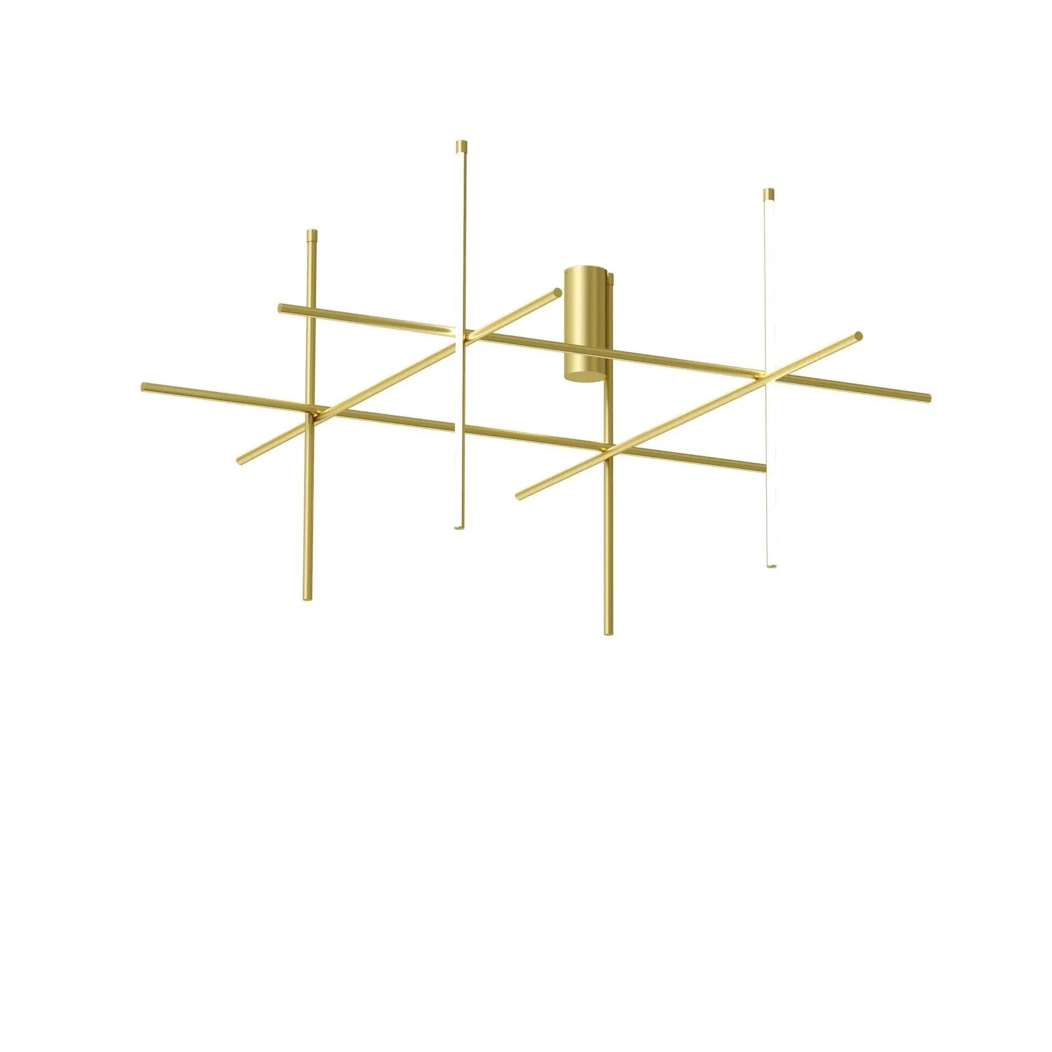 Lampa wisząca COORDINATES 4 szampański złoty – Flos