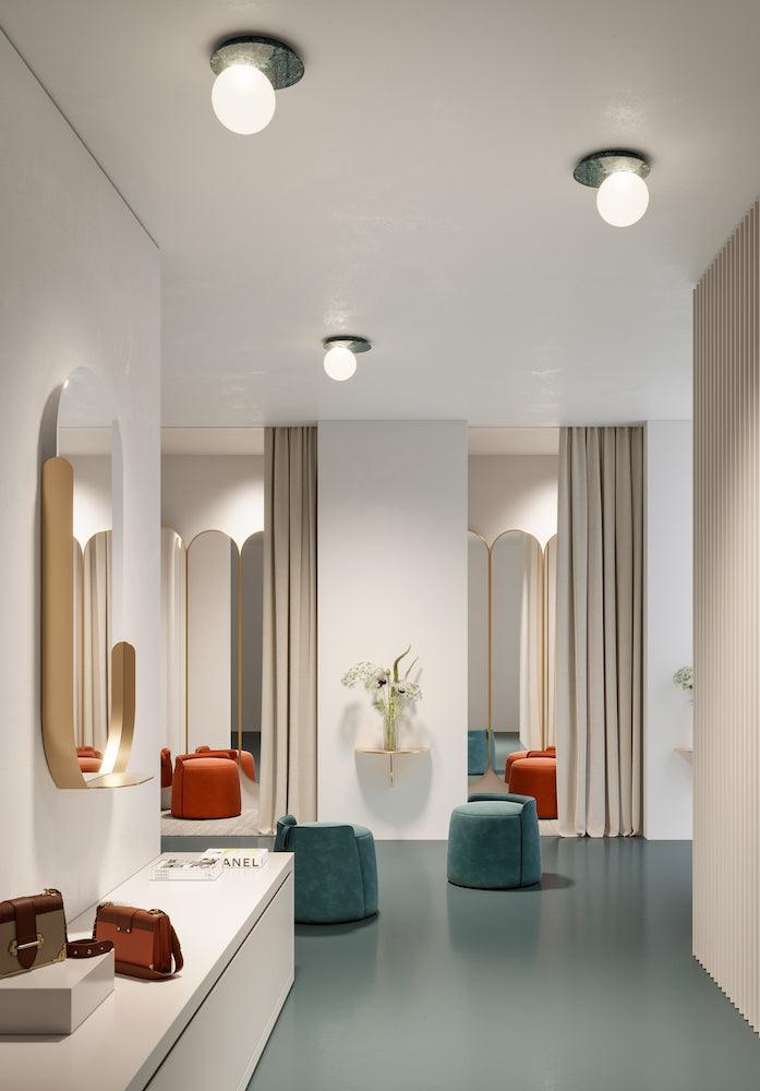 Lampa sufitowa EMMA zielony marmur Contardi Eye on Design