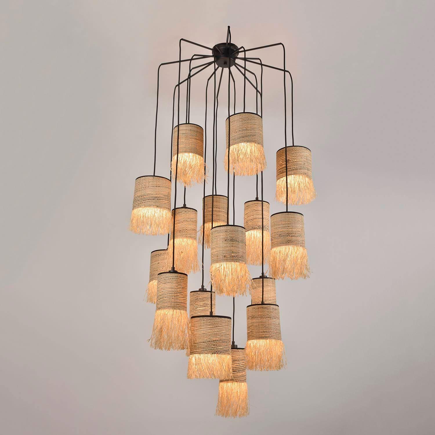 Lampa sufitowa FORMENTERA 16L bananowiec i rafia Market Set Eye on Design