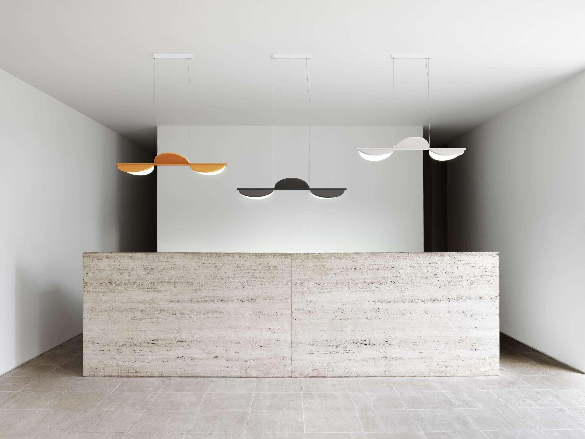 Lampa wisząca ALMENDRA LINEAR antracytowy Flos Eye on Design