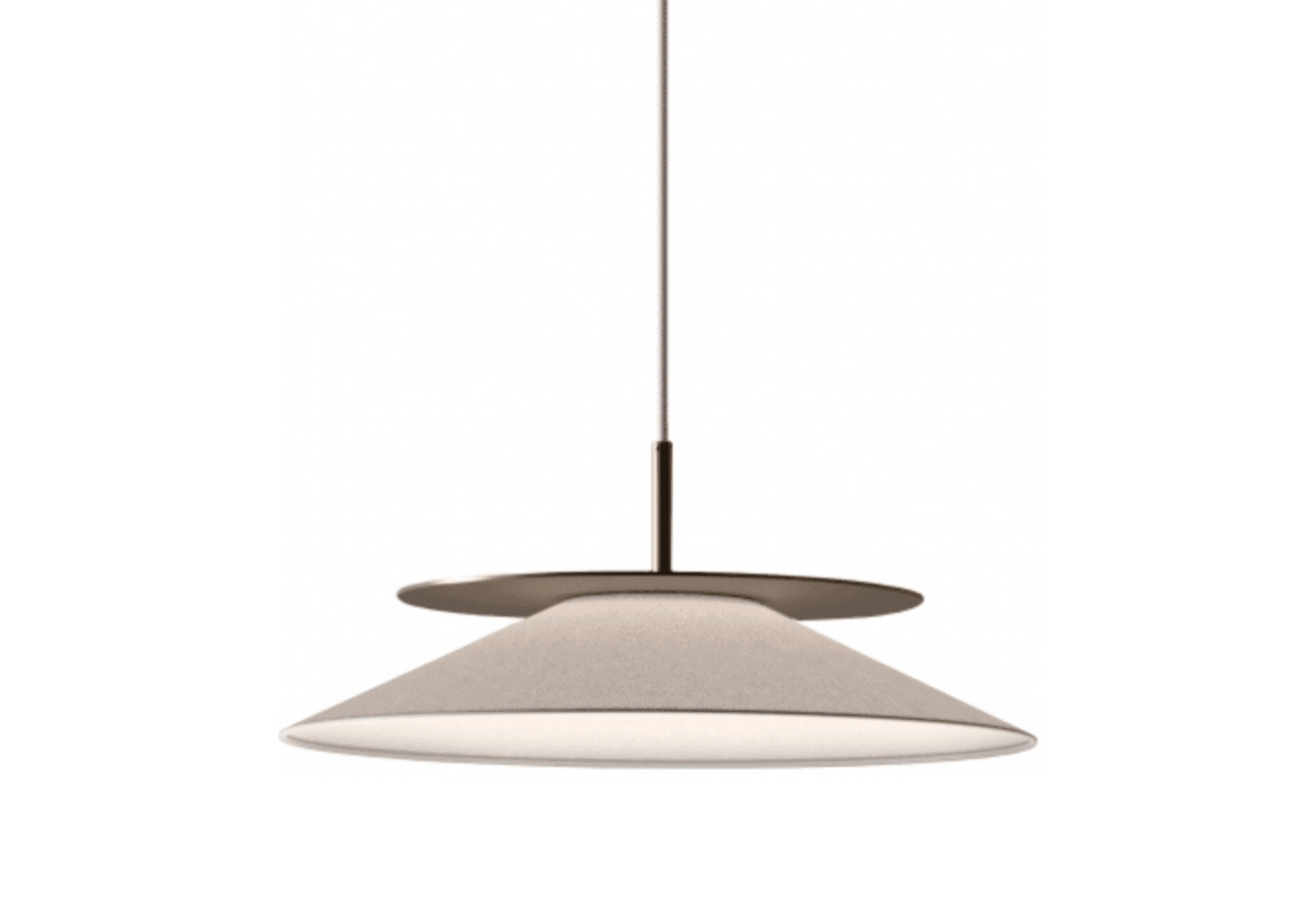 Lampa wisząca ASIA biały ze szczotkowanym brązem – Contardi