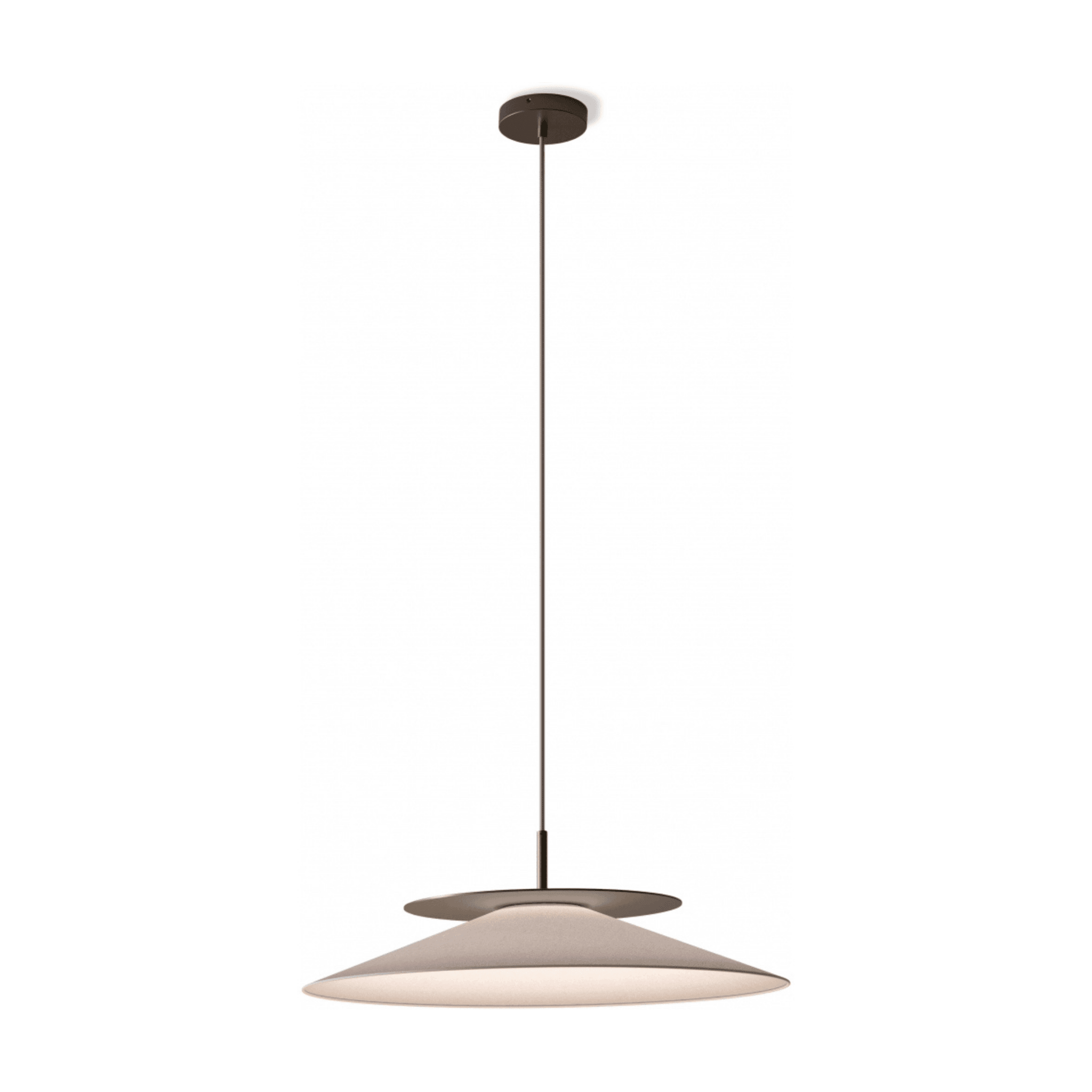 Lampa wisząca ASIA biały ze szczotkowanym brązem – Contardi