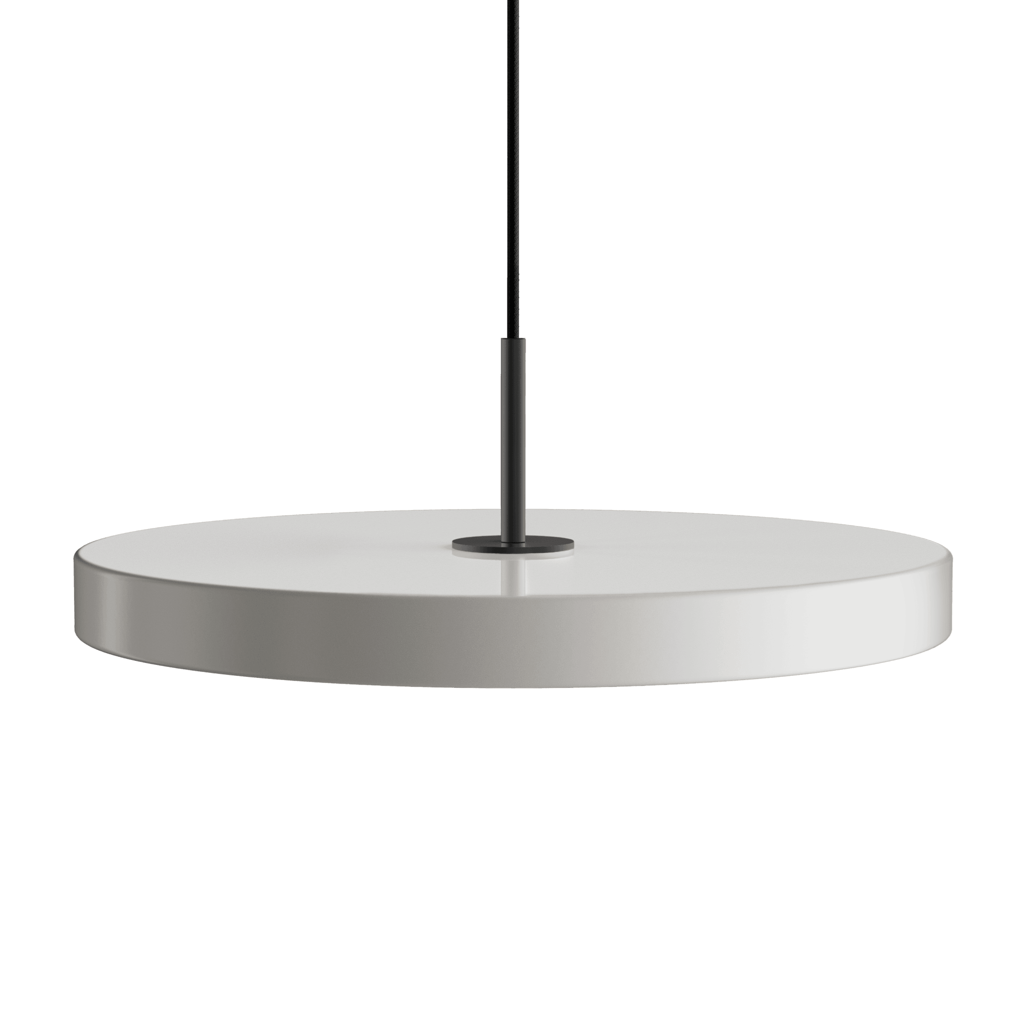 Lampa wisząca ASTERIA jasnoszary UMAGE Ø43 x 4 cm Czarny Eye on Design