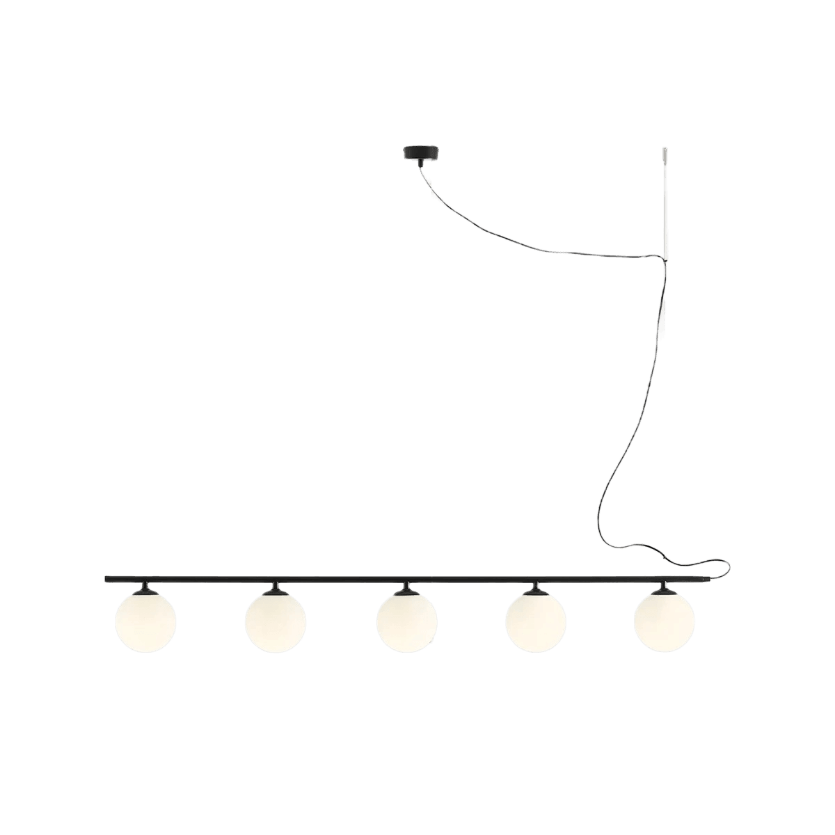 Lampa wisząca BERYL GLASS PENTA czarny Artera Eye on Design