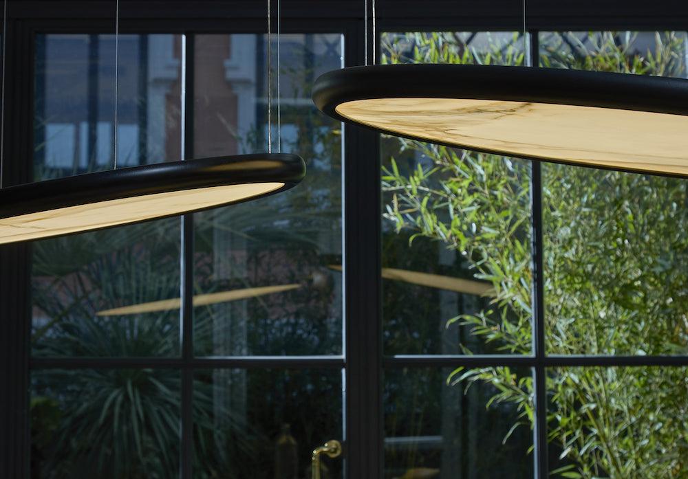 Lampa wisząca BOGOTÀ z efektem marmuru Contardi Eye on Design