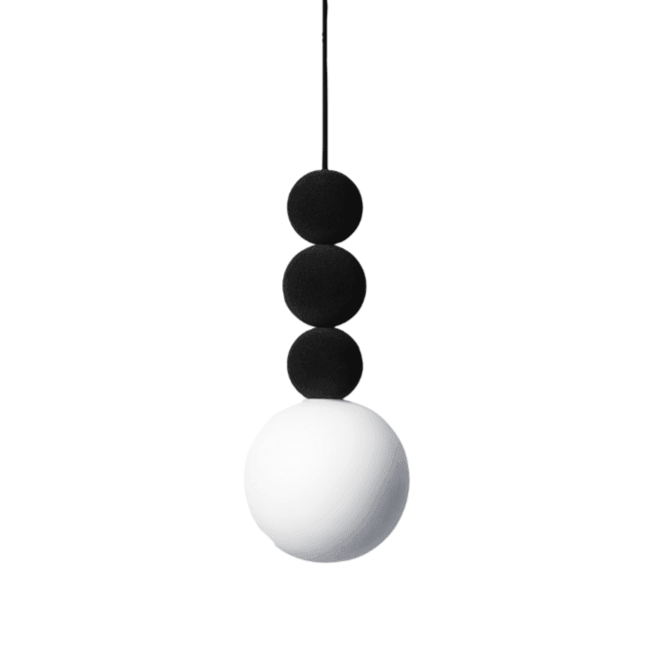 Lampa wisząca BOLA BOLA VELVET czarna Loftlight Eye on Design