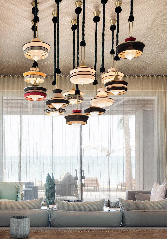 Lampa wisząca CALYPSO GUADALOUPE czarno-biały Contardi Eye on Design