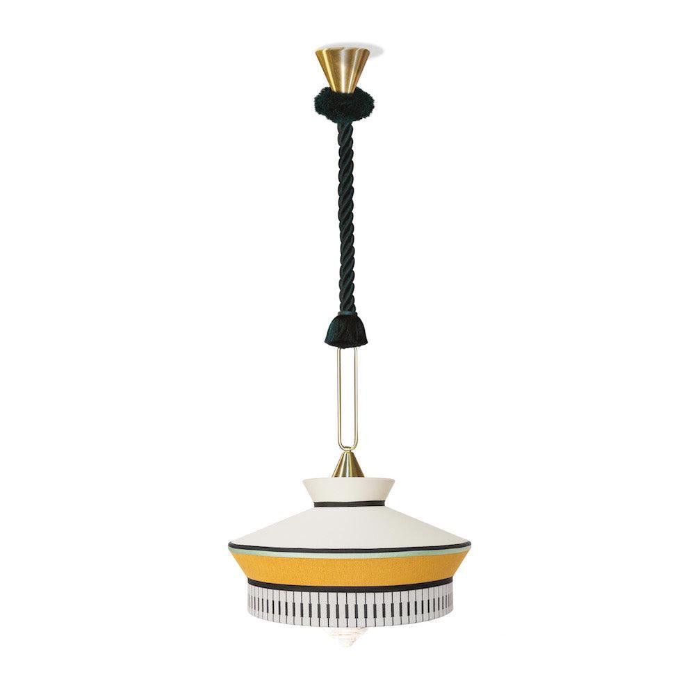Lampa wisząca CALYPSO MARTINIQUE żółty Contardi M 1.9 m Eye on Design