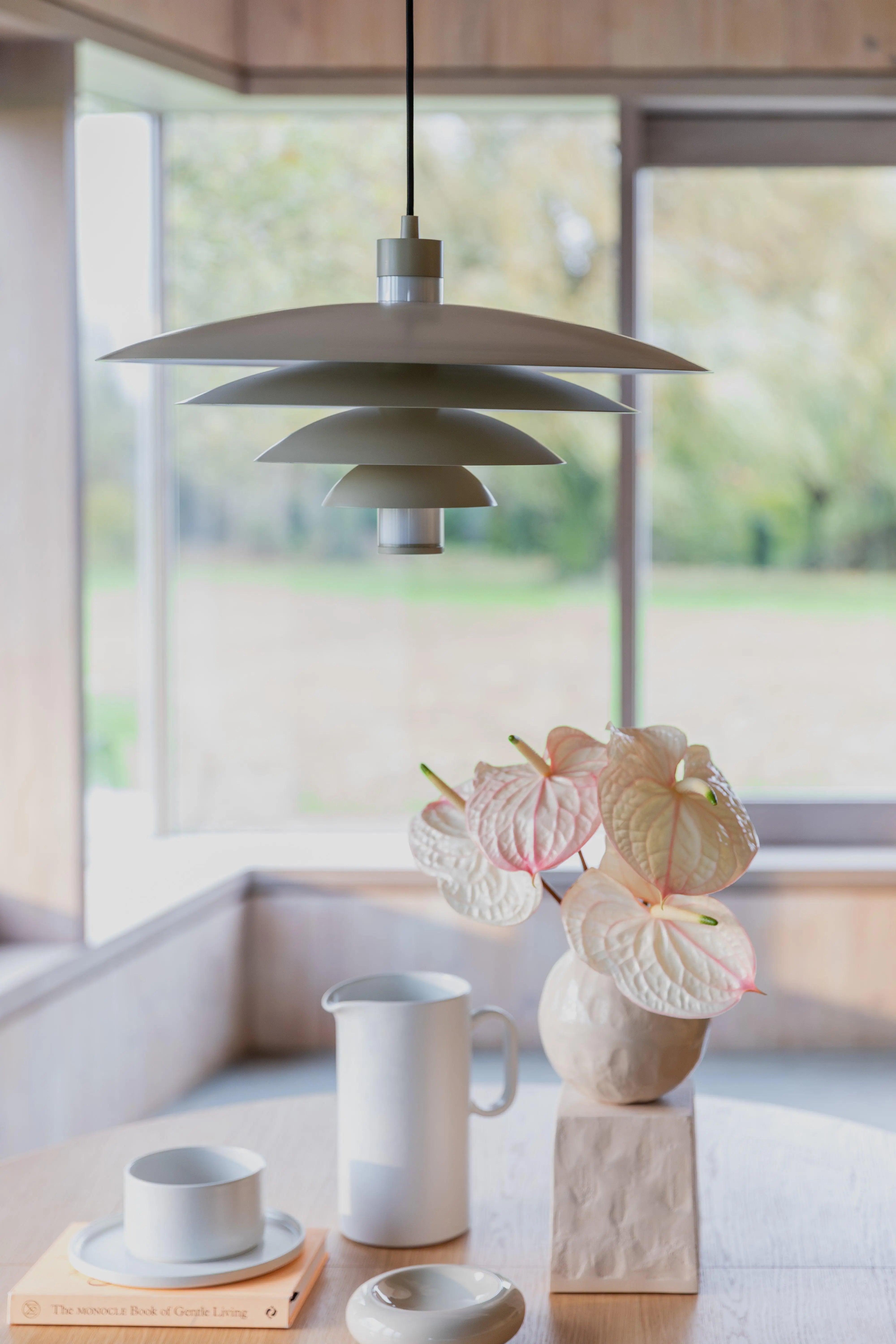 Lampa wisząca COLE beżowy – metal