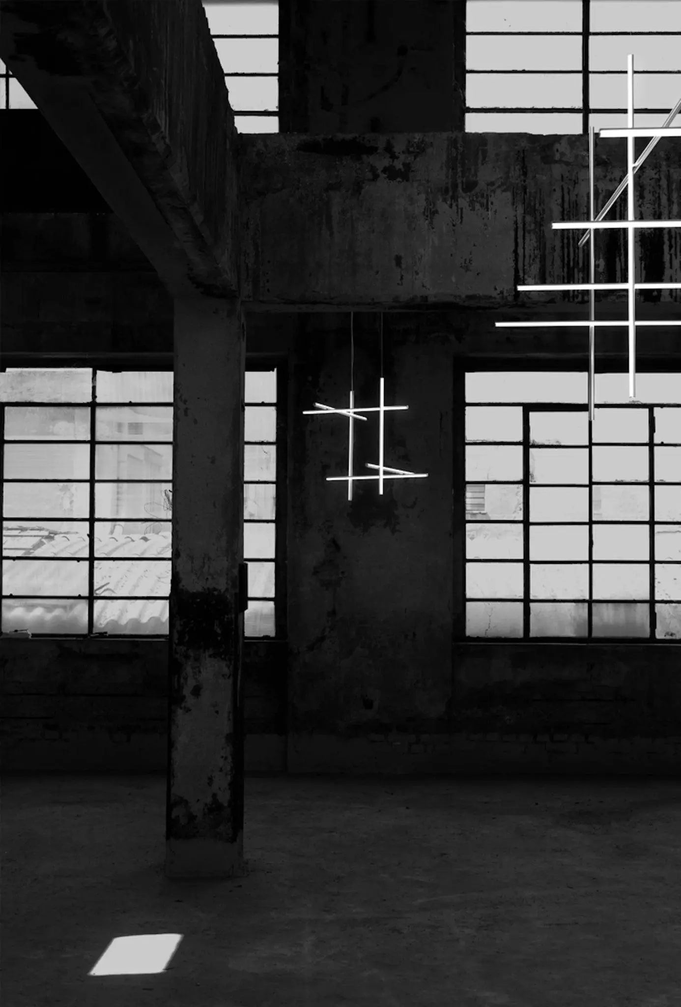 Lampa wisząca COORDINATES 4 srebrny, marka Flos
