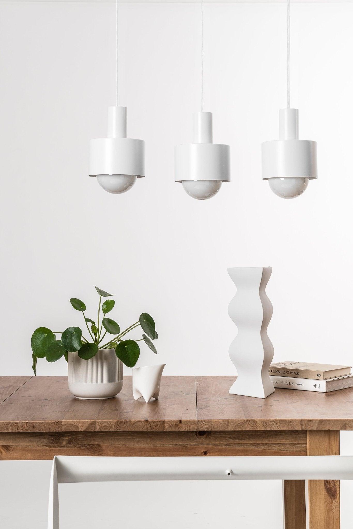 Lampa wisząca ENKEL TRE biały – Ummo