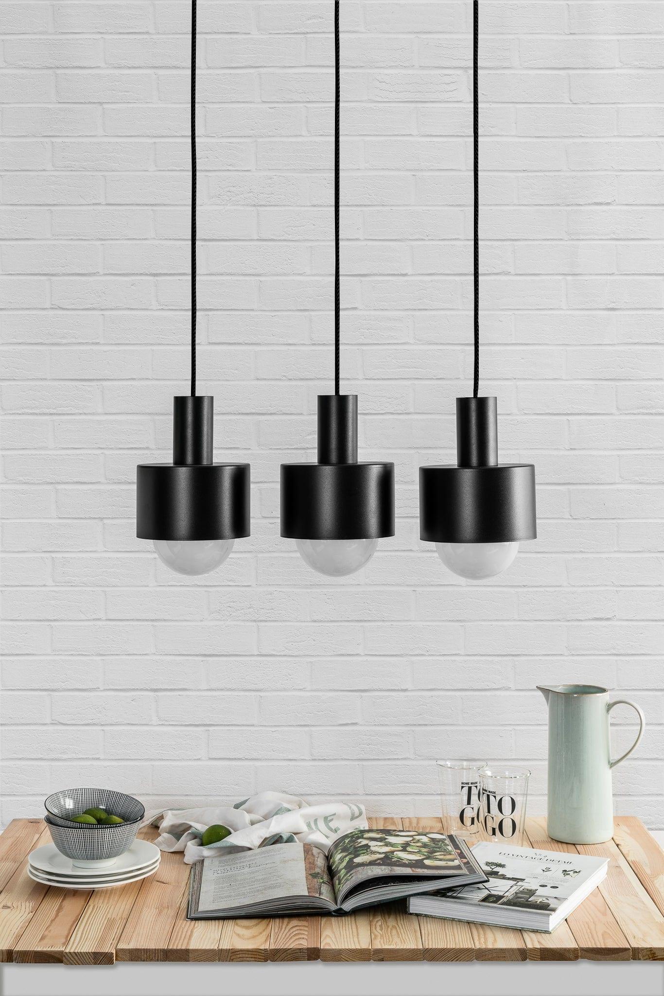 Lampa wisząca ENKEL TRE czarny Ummo Eye on Design