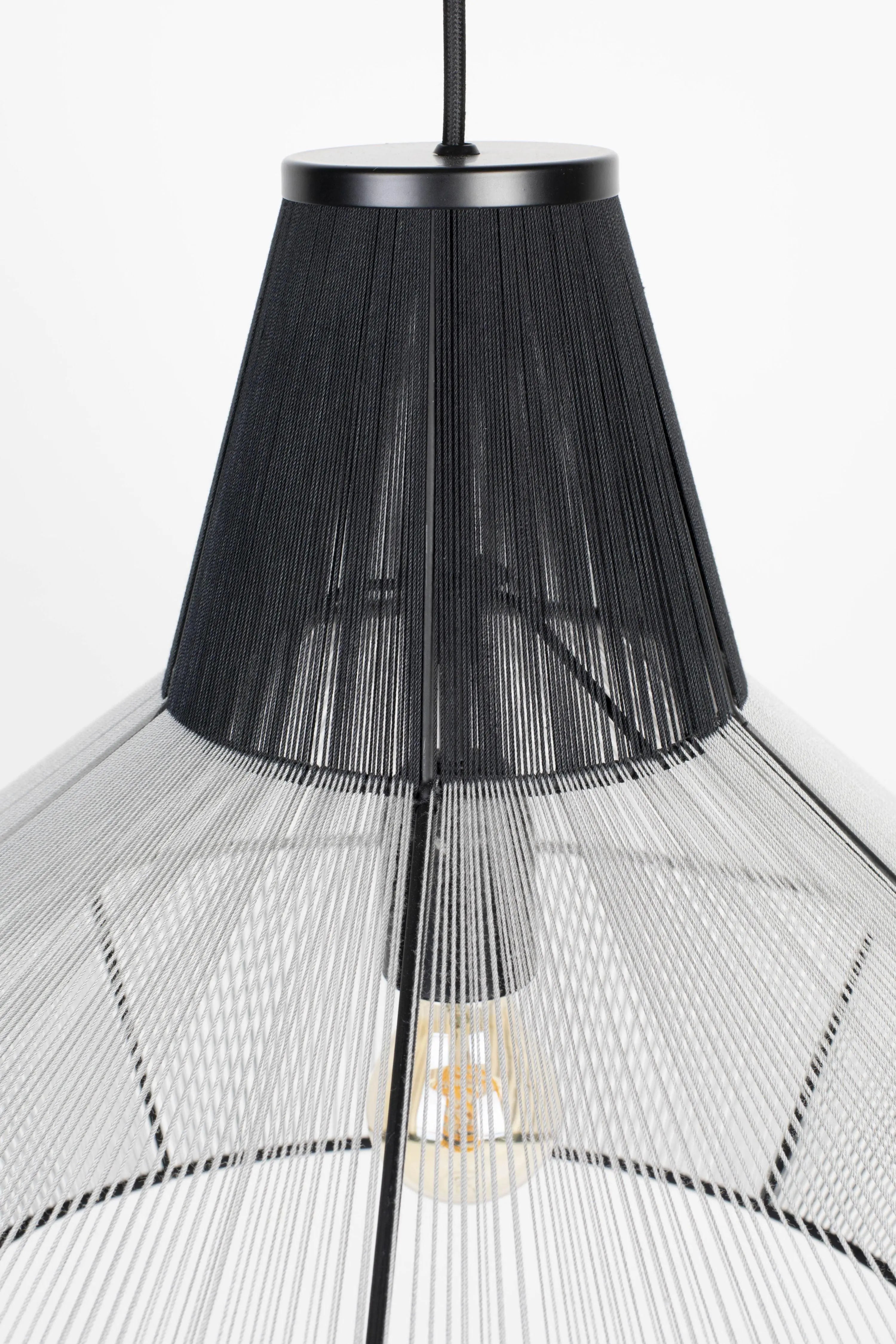 Lampa wisząca FAIRY szary – bawełna