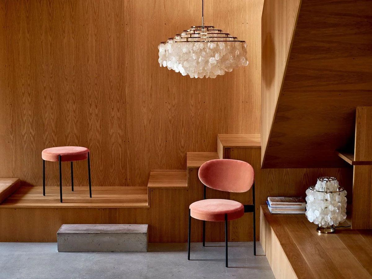 Lampa wisząca FUN 10DM z mosiężną ramą Verpan Eye on Design