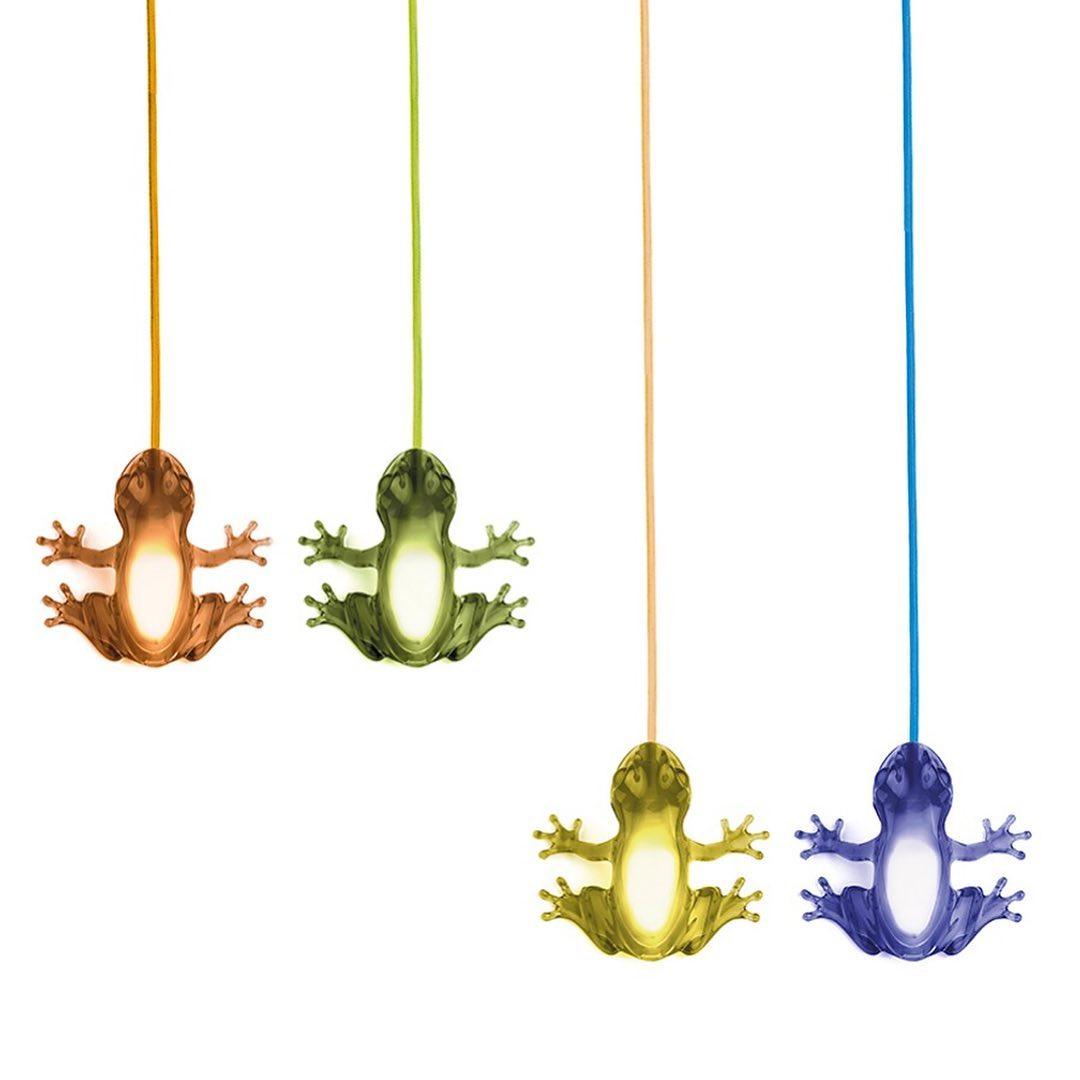 Lampa wisząca HUNGRY FROG zielony Qeeboo Eye on Design