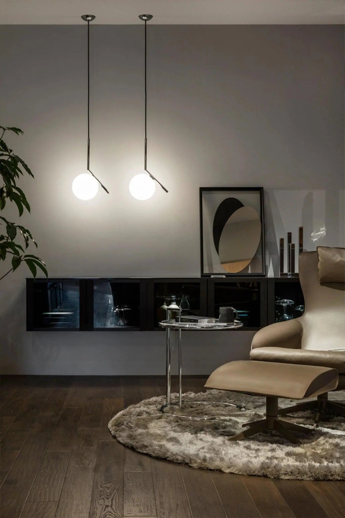 Lampa wisząca IC LIGHTS chromowany – mosiądz