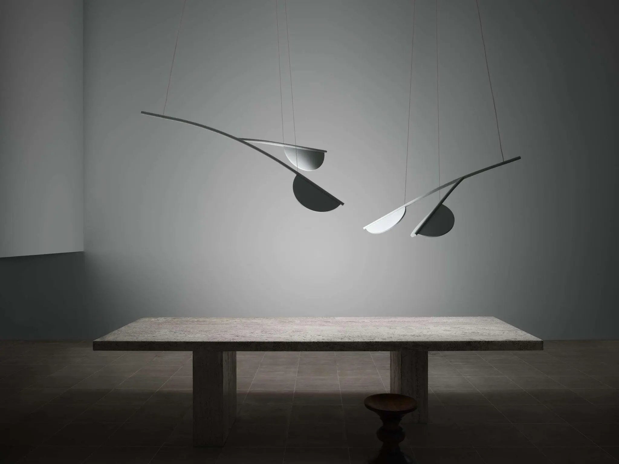 Lampa wisząca krótka ALMENDRA ORGANIC biały – styl nowoczesny
