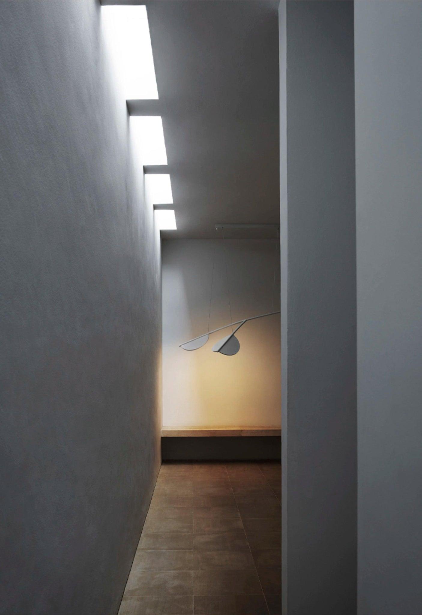 Lampa wisząca krótka ALMENDRA ORGANIC biały Flos Eye on Design