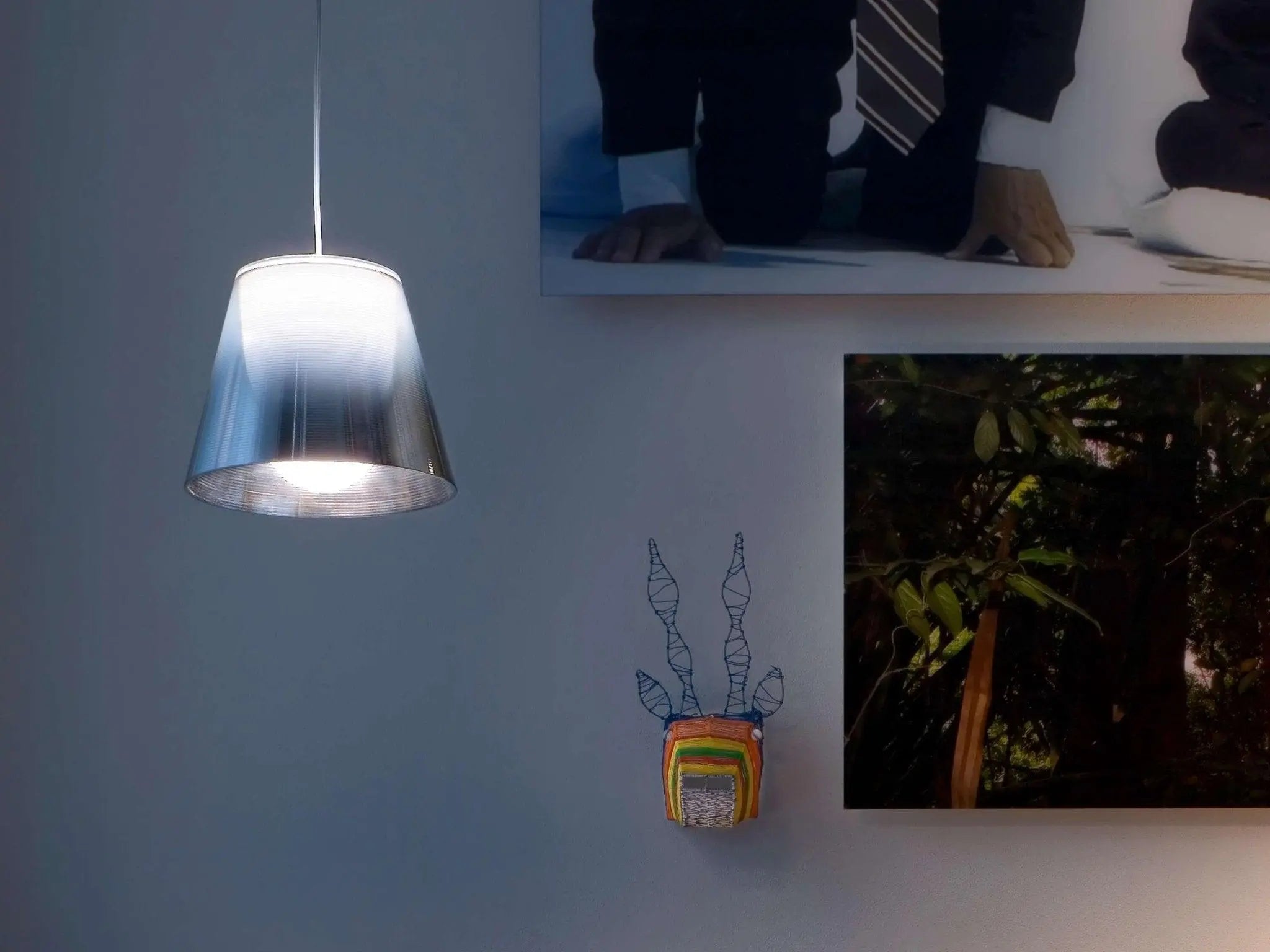 Lampa wisząca KTRIBE srebrny – styl nowoczesny