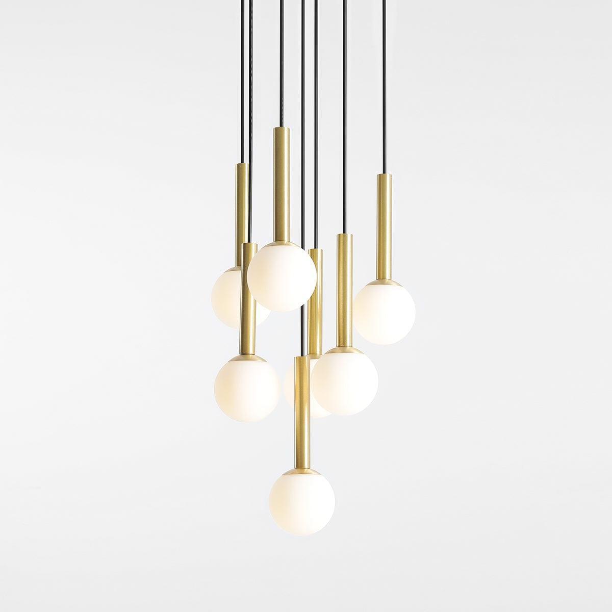 Lampa wisząca RIU czarny z mosiężnym wykończeniem Artera Eye on Design