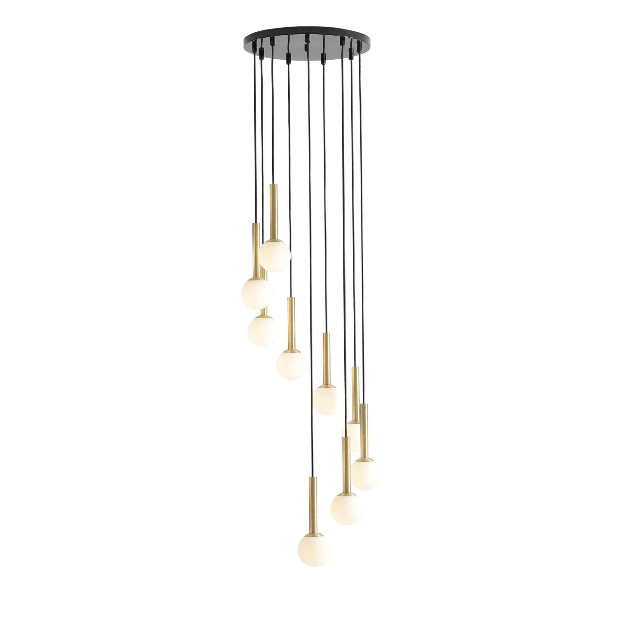 Lampa wisząca RIU GRAND czarny z mosiężnym wykończeniem Artera Eye on Design