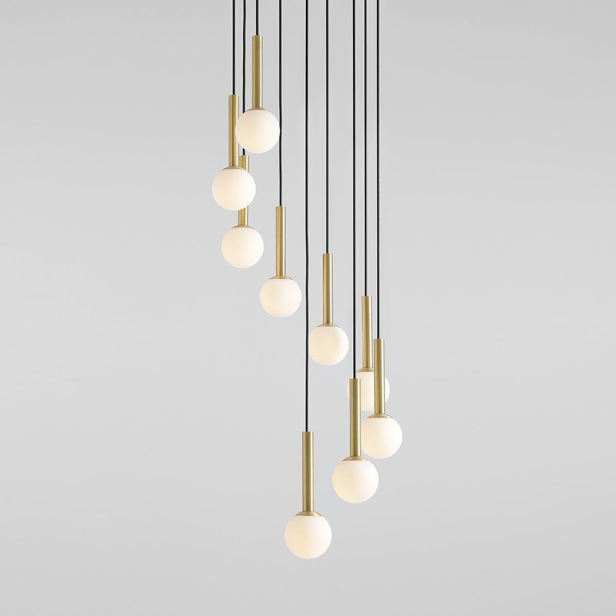 Lampa wisząca RIU GRAND czarny z mosiężnym wykończeniem Artera Eye on Design