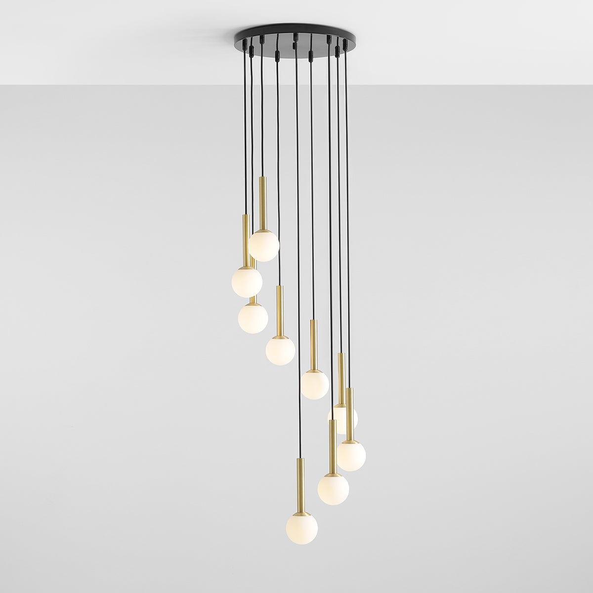 Lampa wisząca RIU GRAND czarny z mosiężnym wykończeniem Artera Eye on Design