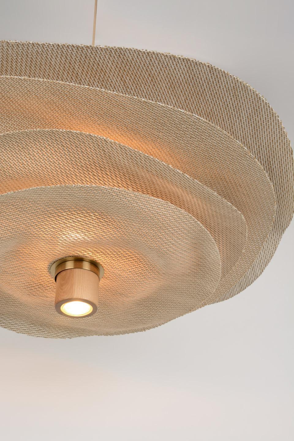 Lampa wisząca RIVAGE 2L beżowy len Market Set Eye on Design