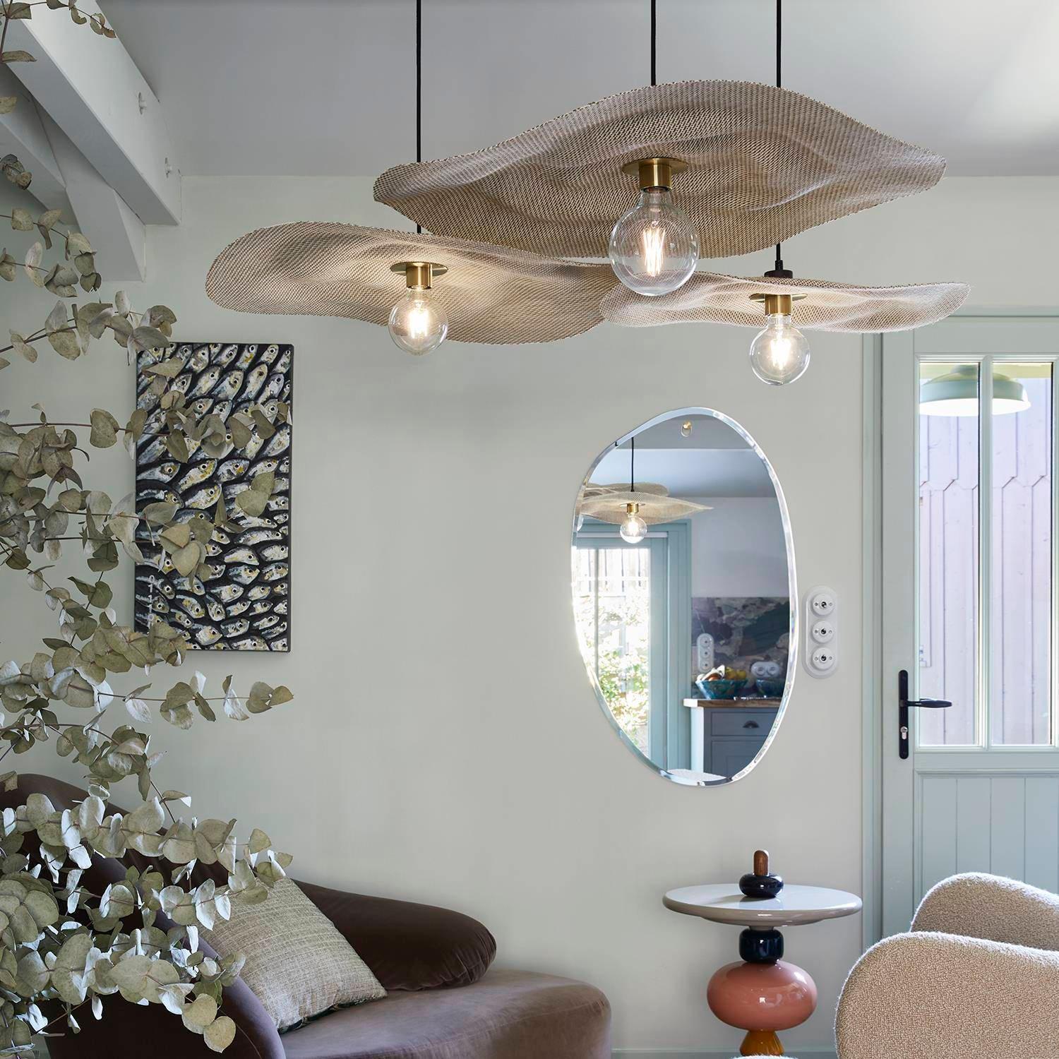 Lampa wisząca RIVAGE beżowy len Market Set Eye on Design