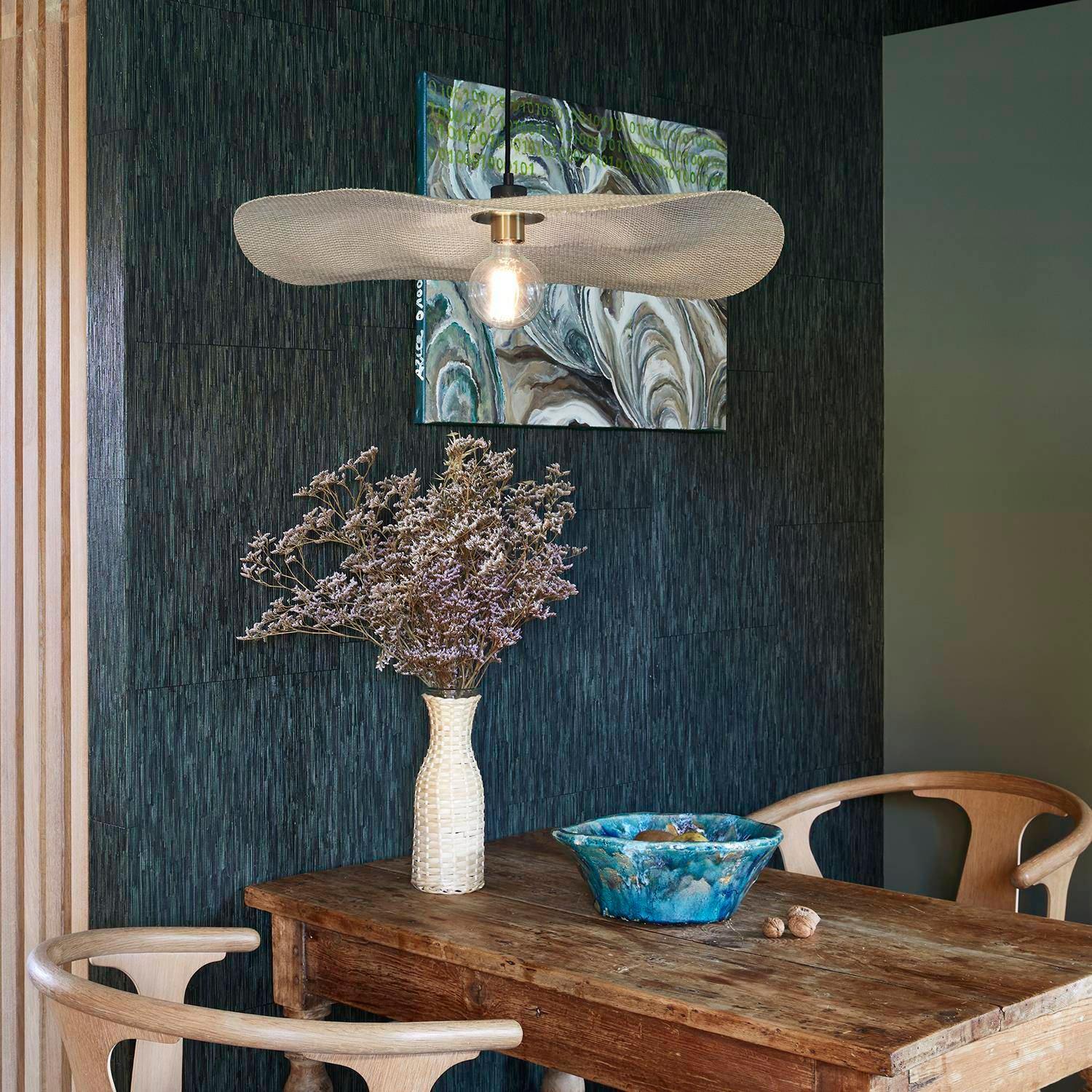 Lampa wisząca RIVAGE beżowy len Market Set Eye on Design