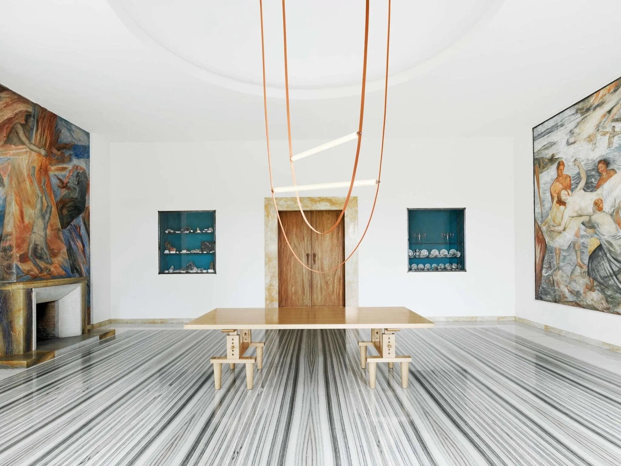 Lampa wisząca WIRELINE różowy – styl nowoczesny
