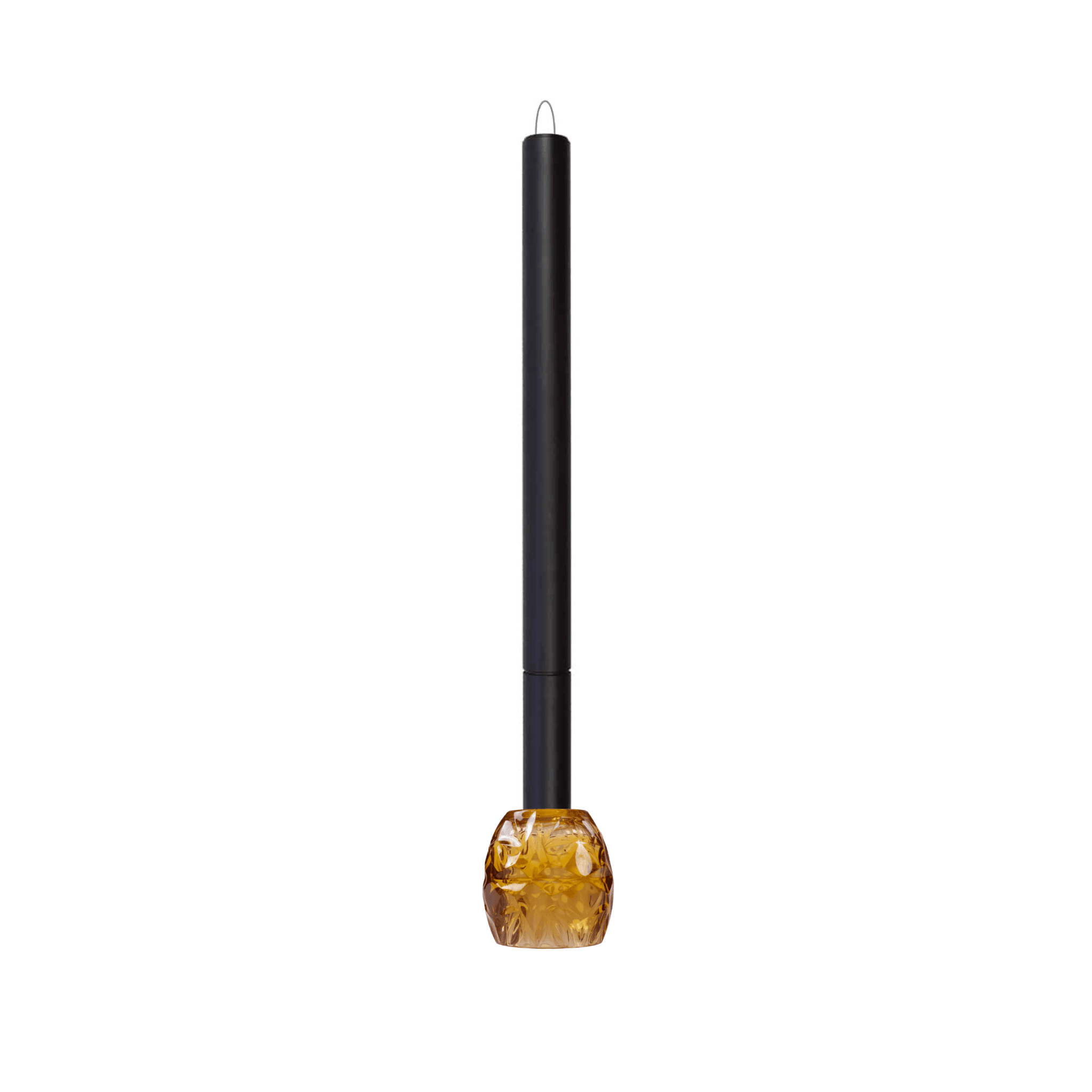 Lampa wisząca zewnętrzna TENEBRA BATTERY czarny Contardi klosz kryształowy Amber Venezia bez dodatkowych akcesoriów Eye on Design