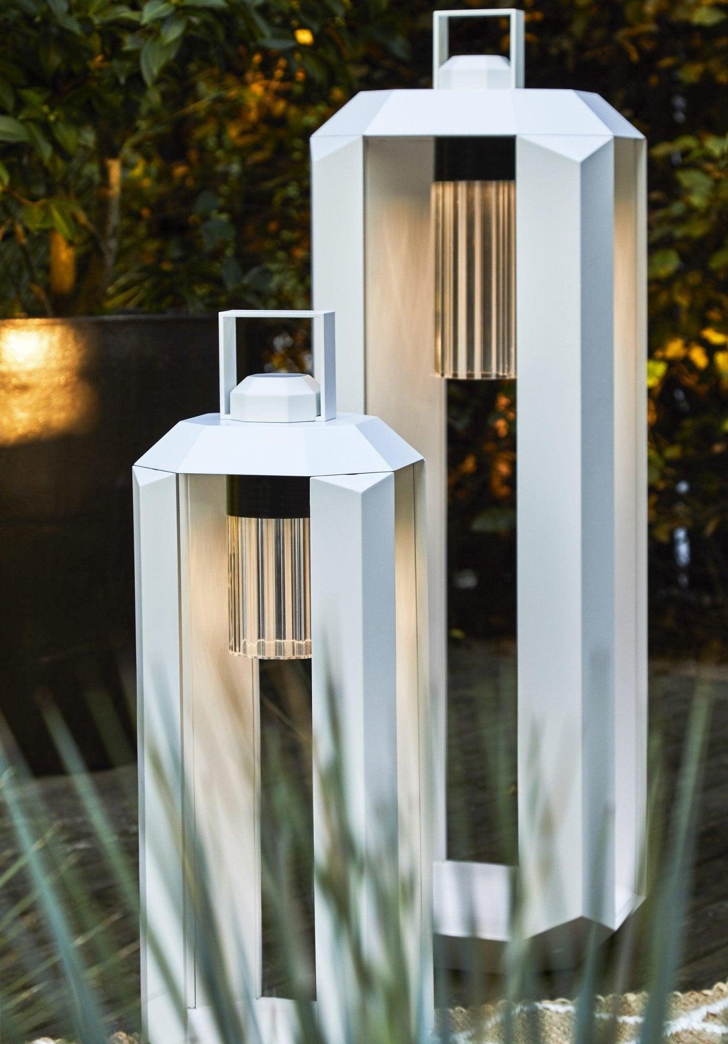 Lampa zewnętrzna akumulatorowa CUBE BATTERY biały – Contardi