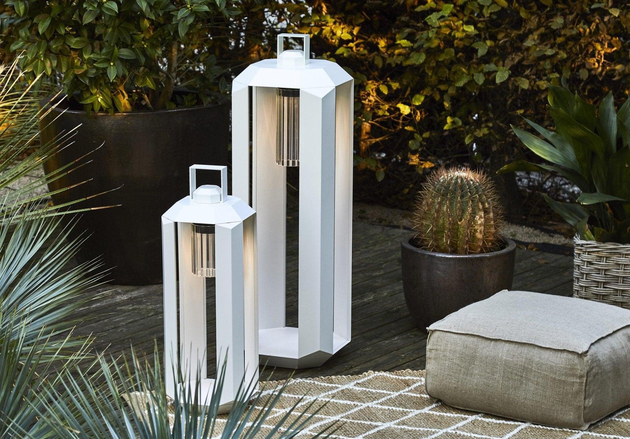 Lampa zewnętrzna akumulatorowa CUBE BATTERY biały – Contardi