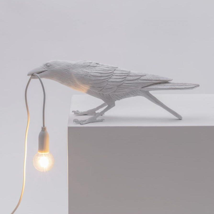 Lampa zewnętrzna BIRD PLAYING biały Seletti Eye on Design