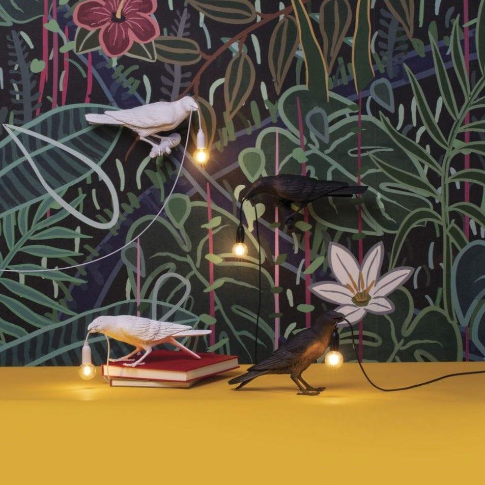 Lampa zewnętrzna BIRD WAITING czarny Seletti Eye on Design