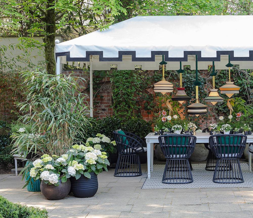 Lampa zewnętrzna CALYPSO ANTIGUA czarno-biały Contardi Eye on Design