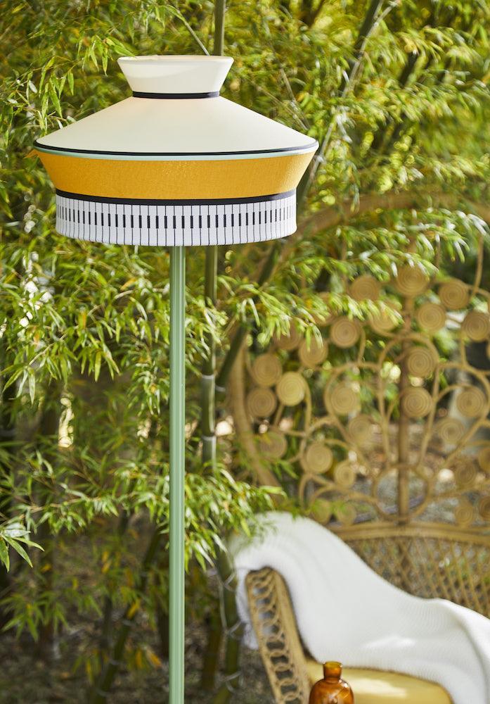 Lampa zewnętrzna i stolik CALYPSO MARTINIQUE żółty Contardi Eye on Design